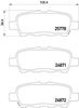Комплект тормозных колодок, дисковый тормоз BREMBO P 56 087 (24871, 24872, 25778, D1288 8405, D1393 8501, D1415 8405)