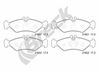 Комплект гальмівних колодок, дискове гальмо BRECK 21621 00 705 10