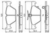 комплект спирачно феродо, дискови спирачки