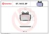 BREMBO Brake Pad Set, disc brake 07YA12SP