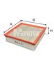 Повітряний фільтр MFILTER K 201C