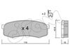 Комплект тормозных колодок, дисковый тормоз CIFAM 822-432-0 (D0606, 21947)