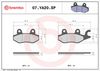 BREMBO Brake Pad Set, disc brake 07YA20SP