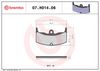 BREMBO Brake Pad Set, disc brake 07HO1406