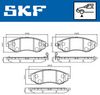 комплект спирачно феродо, дискови спирачки