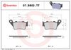 BREMBO Brake Pad Set, disc brake 07BB02TT