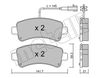 Комплект тормозных колодок, дисковый тормоз METELLI 22-1033-0 (25987, 25988, D1746)
