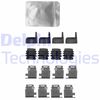 Комплектующие, колодки дискового тормоза DELPHI LX0639