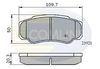 Комплект тормозных колодок, дисковый тормоз COMLINE CBP01042 (23921)