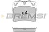 Комплект тормозных колодок, дисковый тормоз BREMSI BP2554 (20195, 20651, 20652, 21634, D581-7461, SPA554)