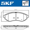 комплект спирачно феродо, дискови спирачки