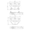 Комплект гальмівних колодок, дискове гальмо NIPPARTS J3612018
