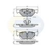 Комплект тормозных колодок, дисковый тормоз COMLINE CBP01708
