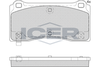 Комплект гальмівних колодок, дискове гальмо ICER 182406 (26275, D2195-9436)
