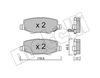 Комплект тормозных колодок, дисковый тормоз METELLI 22-0863-0 (D1274, 24602, 24603)