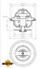 Termostat, chladivo 725184