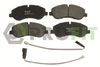Комплект тормозных колодок, дисковый тормоз PROFIT 5000-4909