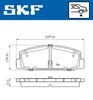 Sada brzdových destiček, kotoučová brzda VKBP 90255