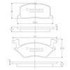 Комплект тормозных колодок, дисковый тормоз NIPPARTS J3602057