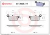 BREMBO Brake Pad Set, disc brake 07HO26TT