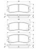 комплект спирачно феродо, дискови спирачки