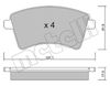 Комплект тормозных колодок, дисковый тормоз METELLI 22-0812-2 (24693)