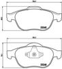 BREMBO Brake Pad Set, disc brake P 68 032