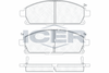 Комплект гальмівних колодок, дискове гальмо ICER 181521 (23420, 23421, 23422, D691-7566, D691-7910, D855-7566)