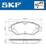 Sada brzdových destiček, kotoučová brzda VKBP 80633 E