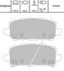 Комплект тормозных колодок, дисковый тормоз KAVO PARTS KBP-2065