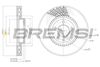 Тормозной диск BREMSI CD7254V (DBB254V)