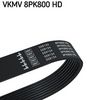 ozubený klínový řemen VKMV 8PK800 HD