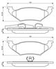 комплект спирачно феродо, дискови спирачки