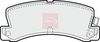 APEC Brake Pad Set, disc brake PAD580