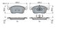 комплект спирачно феродо, дискови спирачки