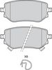 комплект спирачно феродо, дискови спирачки