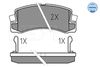 Meyle Brake Pad Set, disc brake 025 218 3315/W