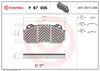 BREMBO Brake Pad Set, disc brake P B7 006