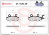 BREMBO Brake Pad Set, disc brake 07YA2008