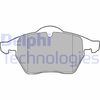 Комплект гальмівних колодок, дискове гальмо DELPHI LP1407