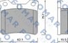 Комплект тормозных колодок, дисковый тормоз FOMAR Friction FO 638681 (21278)
