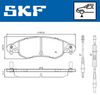 Sada brzdových destiček, kotoučová brzda VKBP 80607 E