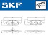 комплект спирачно феродо, дискови спирачки