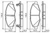 комплект спирачно феродо, дискови спирачки