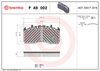 BREMBO Brake Pad Set, disc brake P A9 002