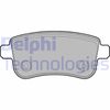 Комплект гальмівних колодок, дискове гальмо DELPHI LP2153