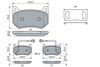 Bosch Brake Pad Set 0 986 424 384 (0986424384)