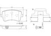 комплект спирачно феродо, дискови спирачки