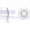 Тормозной диск DELPHI BG3222