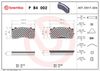 BREMBO Brake Pad Set, disc brake P B4 002